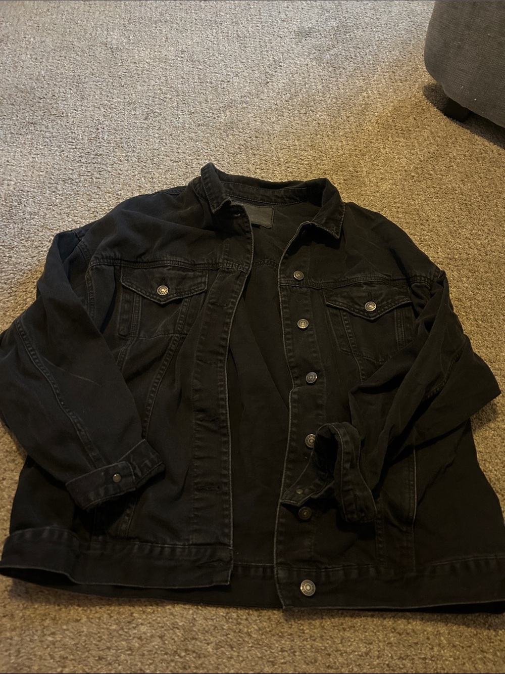 American Eagle Outfitters Black Denim Jacket